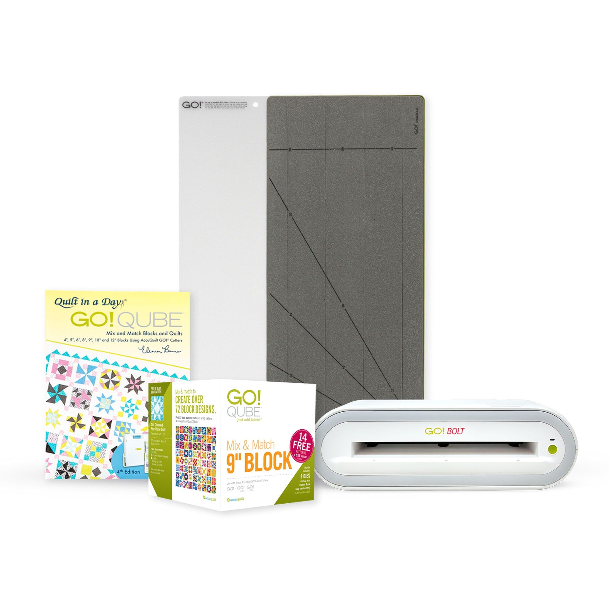 AccuQuilt Ready. Set. GO! Bolt Ultimate Fabric Cutting System - 9" Block 56830