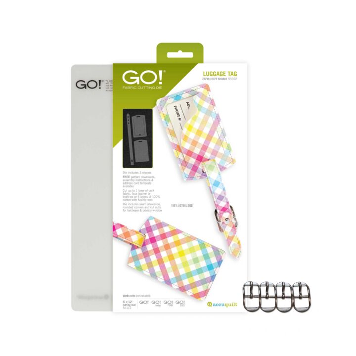AccuQuilt GO! Luggage Tag Complete Project Bundle 56502
