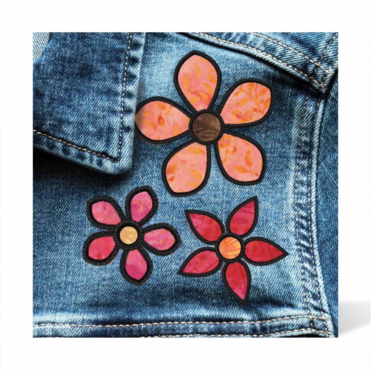 AccuQuilt GO! Garden Variety #1 Die (Raw Edge) by Ricky Tims & Alex Anderson 57009