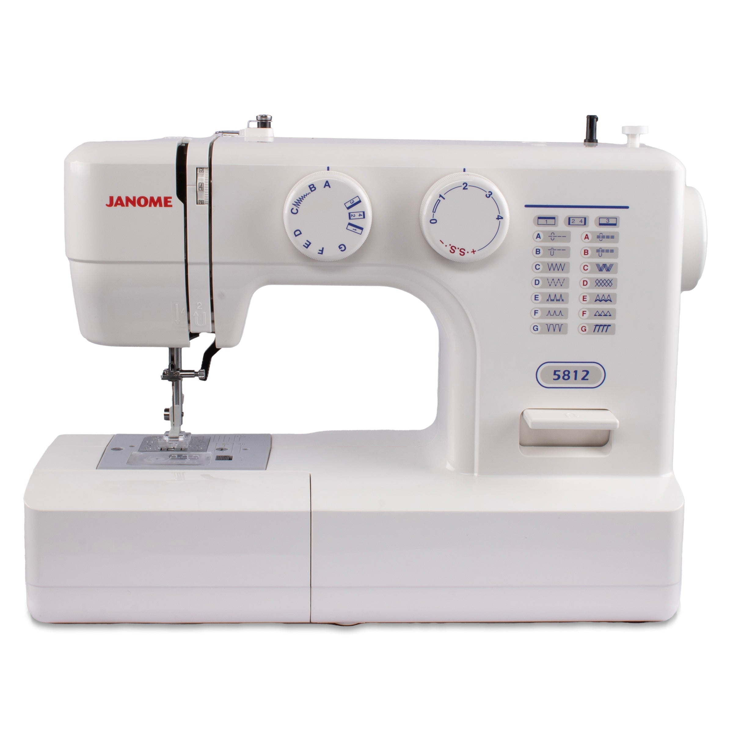 front facing image of the Janome 5812 Sewing Machine