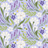 Fabric Lumin Tide + Loom Purple Large Floral Lavender Whimsy by the Quarter Yard T115-001-618