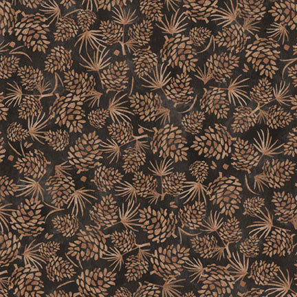 Fabric P&B Khaki Packed Pinecones Trail Ridge by the Quarter Yard 6344-KZ