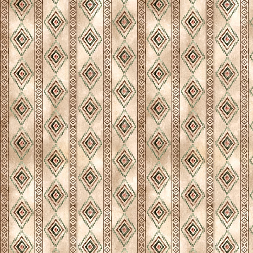 Fabric P&B Neutral Trail Stripe Trail Ridge by the Quarter Yard 6346-NE