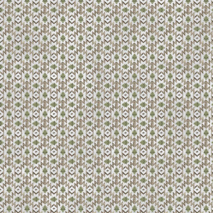 Fabric P&B Sage Green Trail Geo Trail Ridge by the Quarter Yard 6347-SG