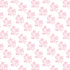 Fabric P & B Textiles White and Pink Set Bouquets Coquette Charm by the Quarter Yard 6492-WHTPINK