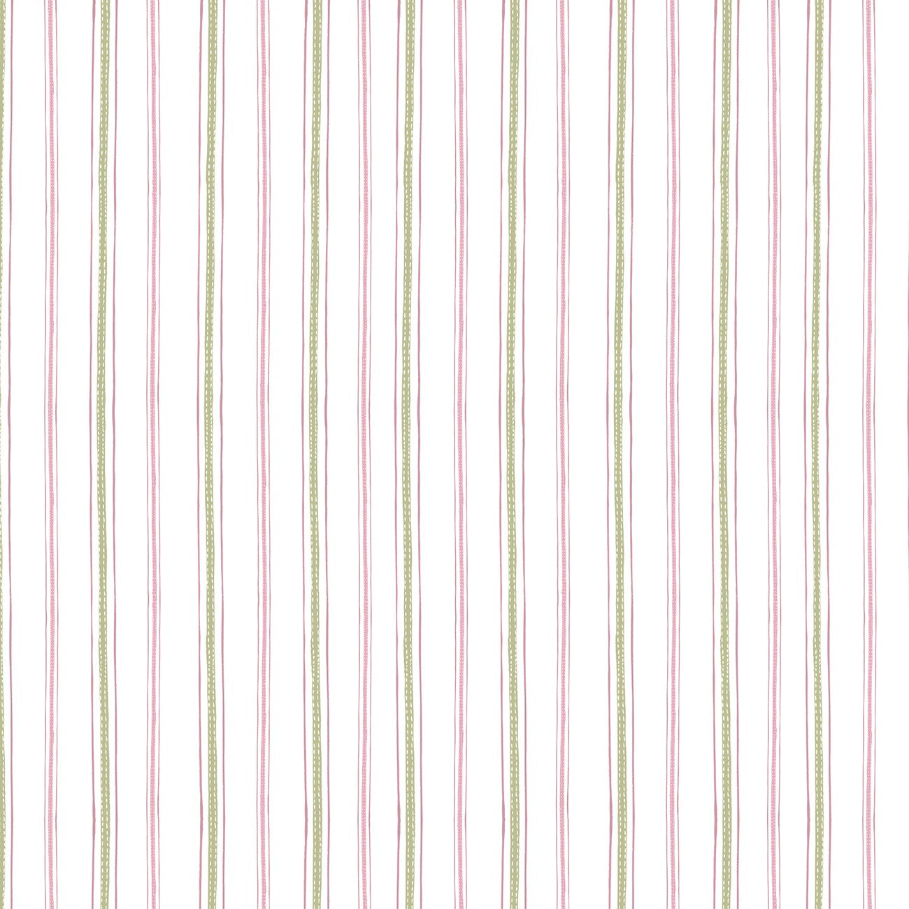 Fabric P & B Textiles White Multi Ticking Stripe Coquette Charm by the Quarter Yard 6493-WHTMULTI