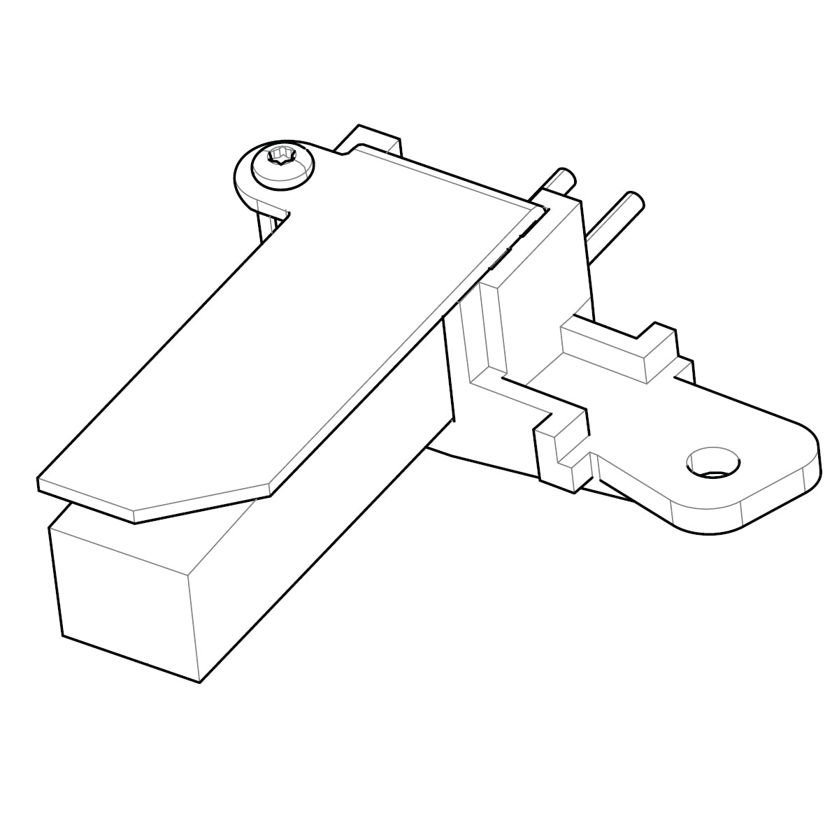 Husqvarna Viking / PFAFF Left Rear Sewing Head Light Guide Assembly 68009770