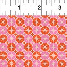 Fabric In The Beginning Multi Circles Go Cowgirl! by the Quarter Yard 6GC-1