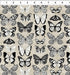 Fabric In The Beginning Sand Butterflies Sketchbook Prints by the Quarter Yard 6SK-1