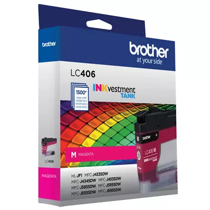 Brother PrintModa HLJF1 Standard Yield Ink LC406MS Magenta for Sale at World Weidner