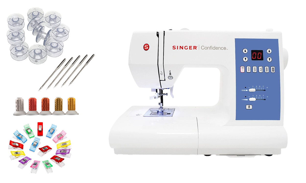 Singer 7465 Confidence Sewing Machine bonus package a