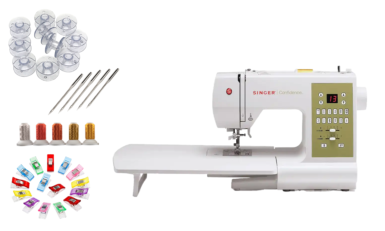 Singer 7469Q Confidence Sewing and Quilting Machine bonus package a