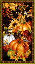 Fabric Studio E Black Seeds of Gratitude 24x42" Quilt Panel 7702P-99