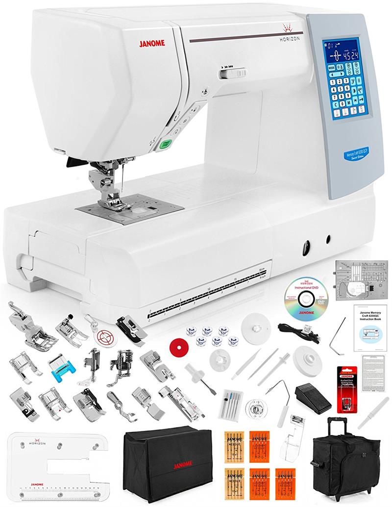 Janome Refurbished Horizon Memory Craft MC8200QCP Special Edition Sewing Machine for Sale at World Weidner