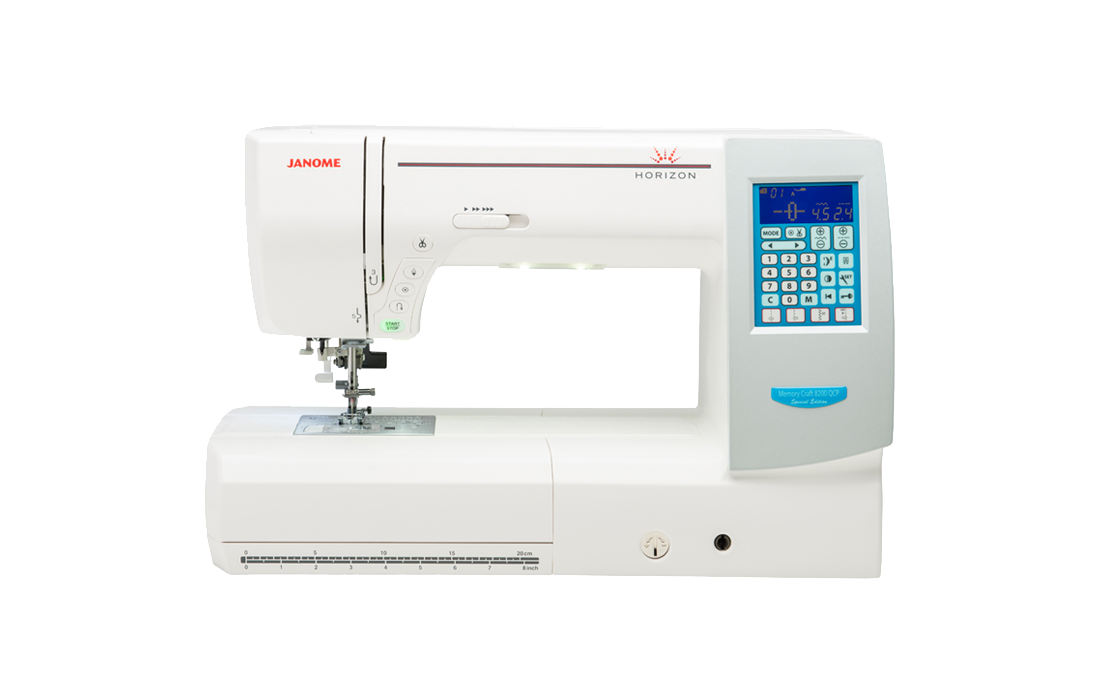 Janome Refurbished Horizon Memory Craft MC8200QCP Special Edition Sewing Machine for Sale at World Weidner