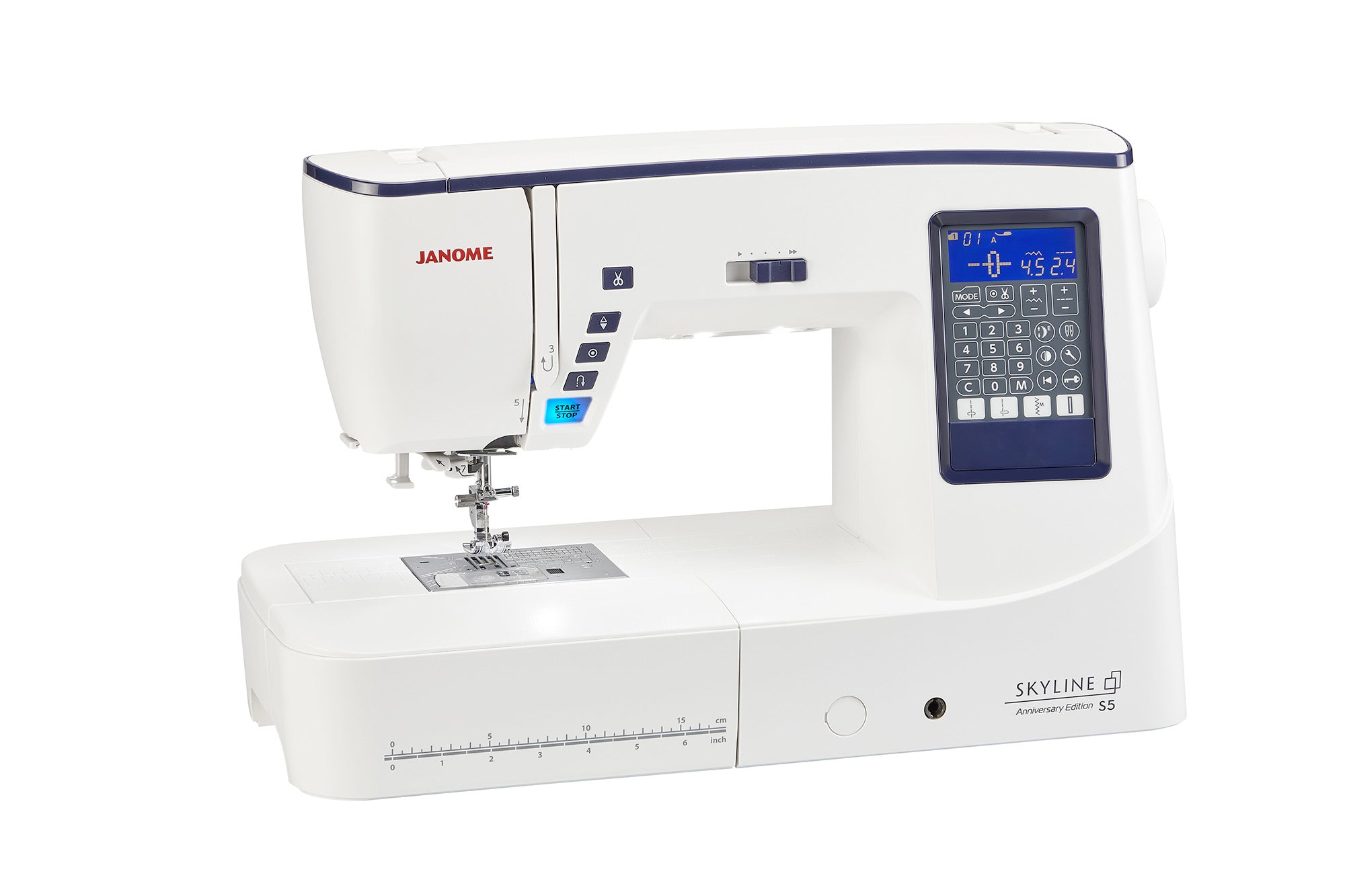 Janome Skyline S5 10th Anniversary Edition Sewing and Quilting Machine with Bonus
