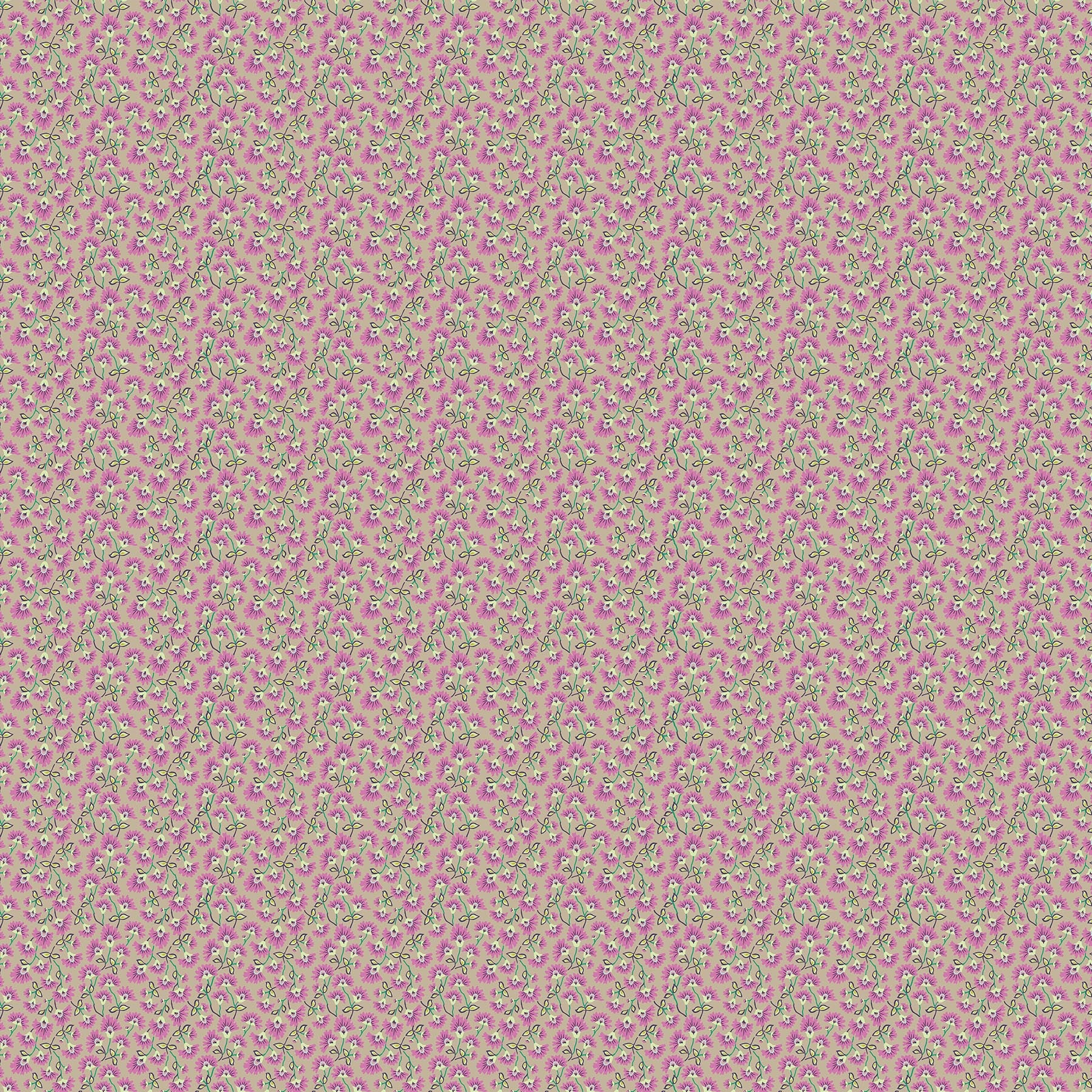 Fabric FIGO Lilac Groundcover Camouflage by the Quarter Yard 91277-14