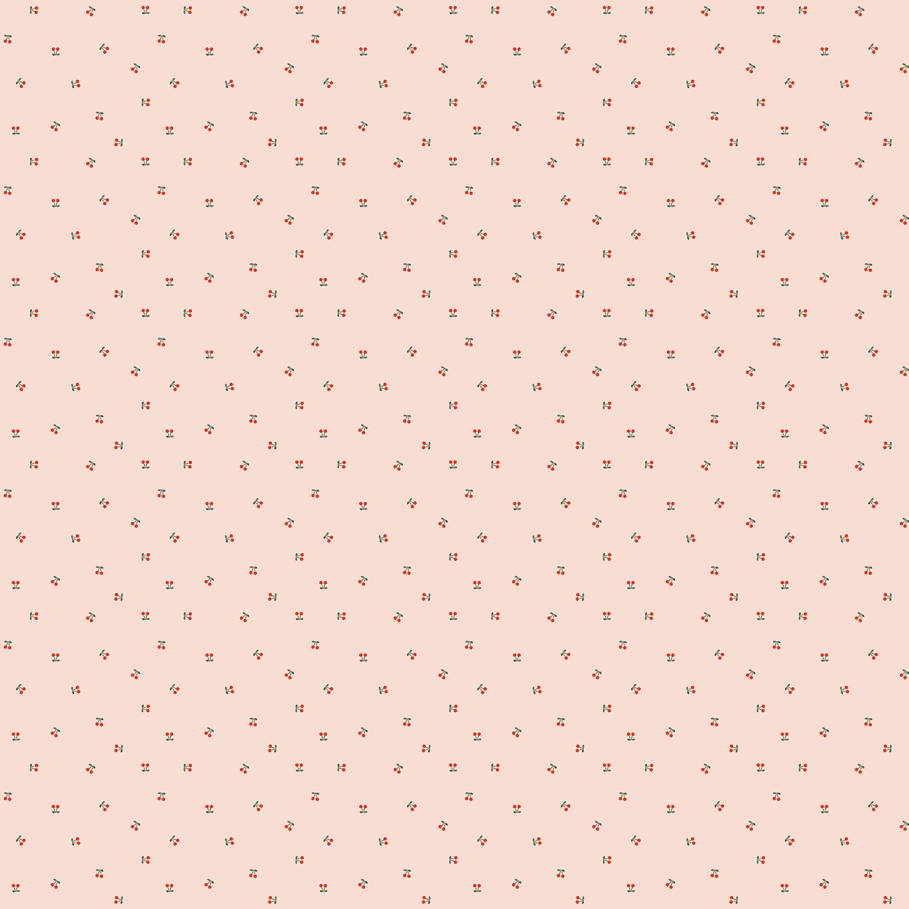 Fabric FIGO Rose Ditsy Cherries Cherry Orchard by the Quarter Yard 91317-21