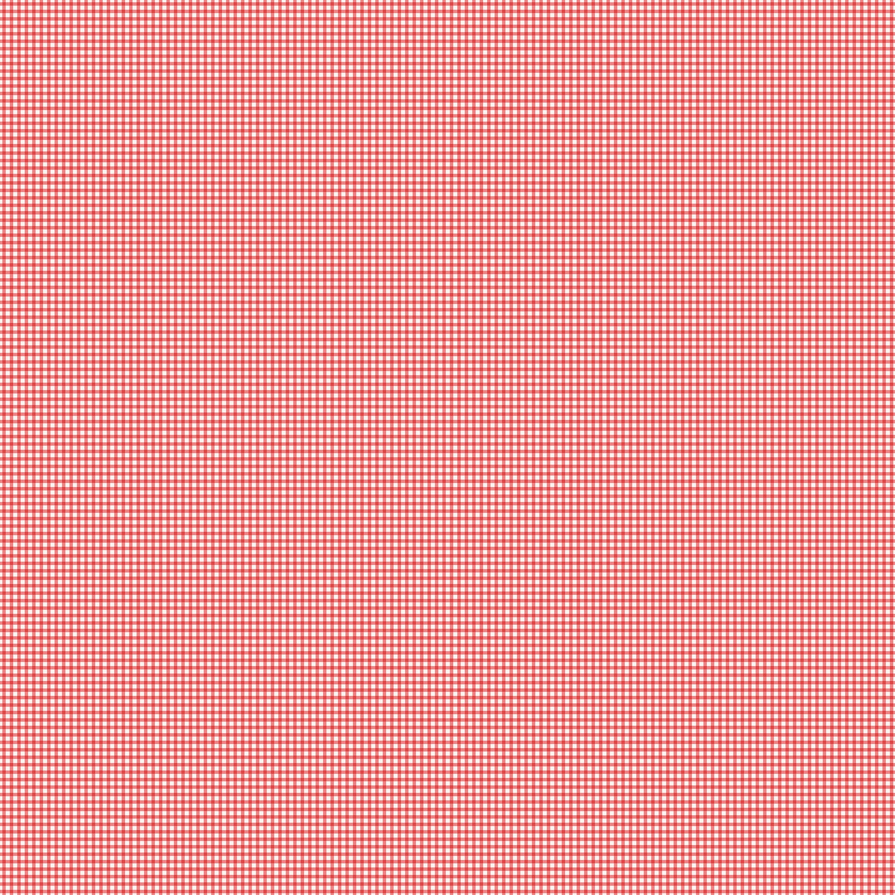 Fabric FIGO Red Gingham Cherry Orchard by the Quarter Yard 91319-26