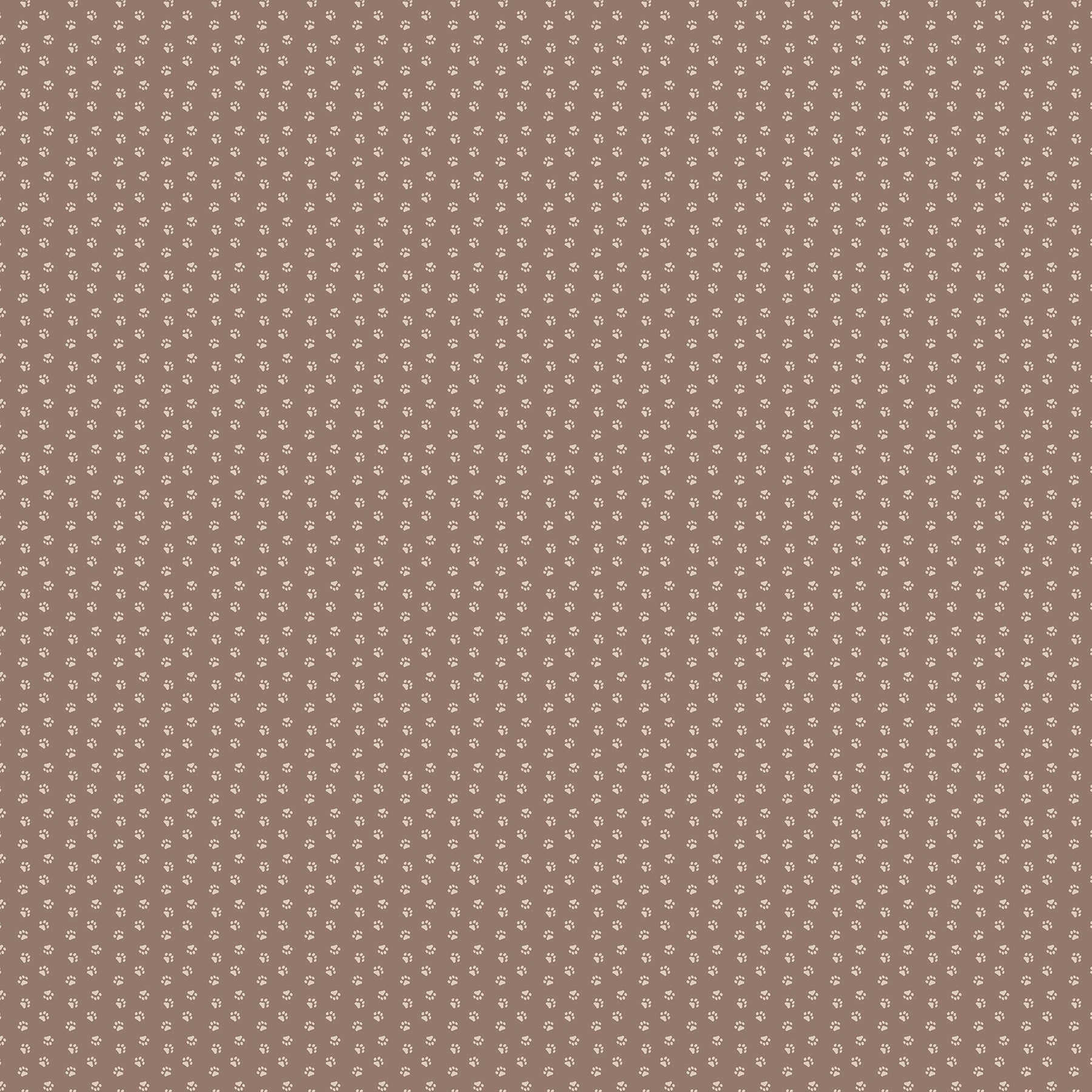 Fabric FIGO Brown Paws Always By My Side by the Quarter Yard 91332-36