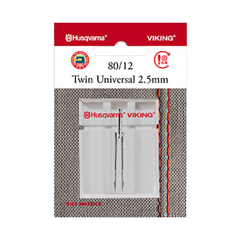 Husqvarna Viking Twin Machine Needle universal 2.5mm 80/12