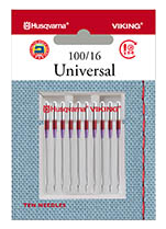 Husqvarna Viking Universal Needles 100/16 10pk