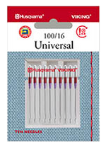 Husqvarna Viking Universal Needles 100/16 10pk