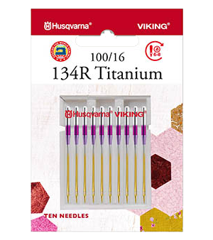 Husqvarna Viking 10pk 134R Titanium Machine Needles 100/16