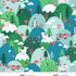 Fabric Studio E Alpine Green Alpine Goats The G.O.A.T. by the Quarter Yard 9251-67