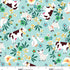 Fabric Studio E Forget-Me-Not Blue Farm Animals The G.O.A.T. by the Quarter Yard 9253-11