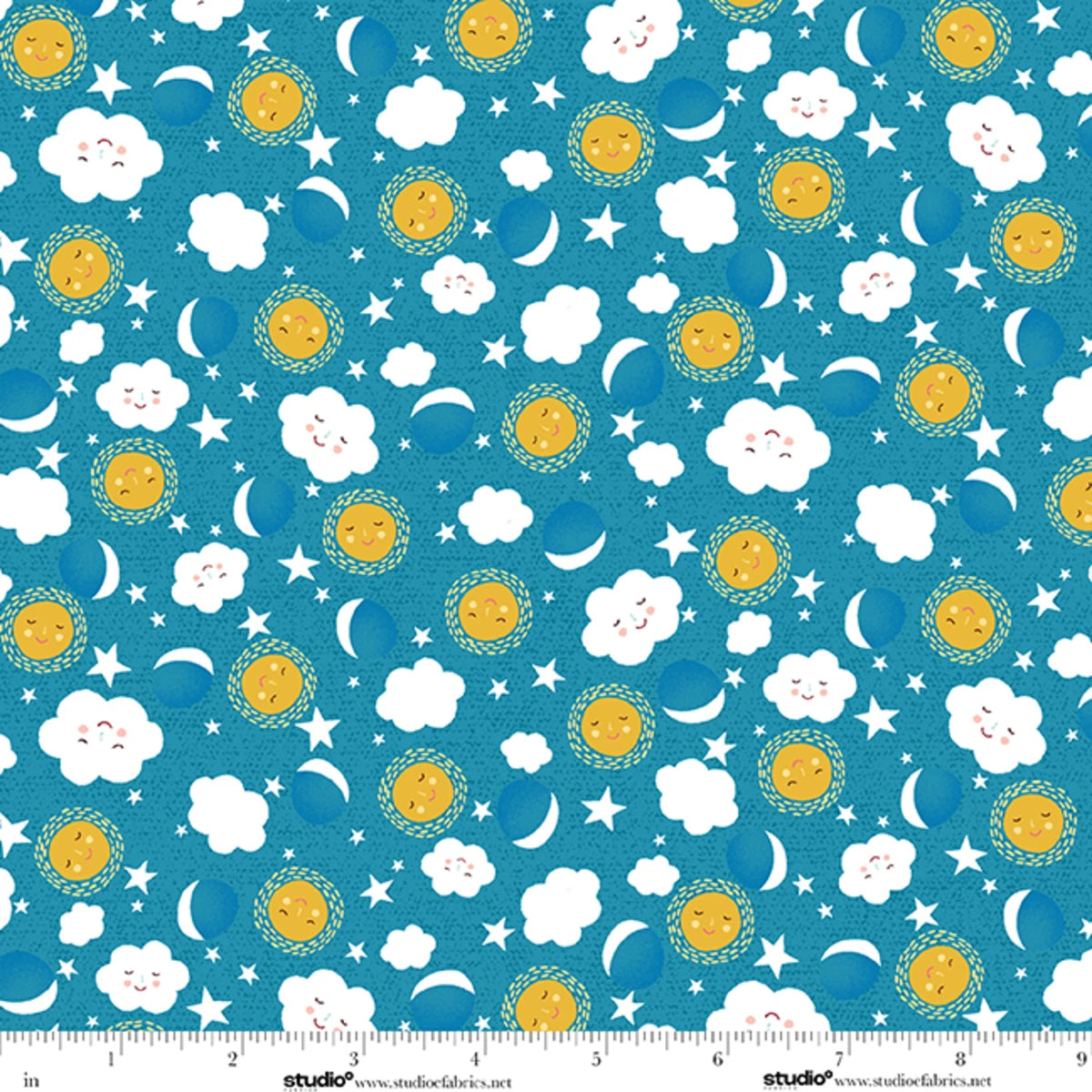 Fabric Studio E Mountain Lake Sun and Clouds The G.O.A.T. by the Quarter Yard 9258-77