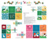 Fabric Studio E Alpine Green Play Blocks The G.O.A.T. 36" Quilt Panel 9260P-67