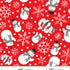 Fabric Studio E Red Snowman Toss The Cool Club by the Quarter Yard 9330-85