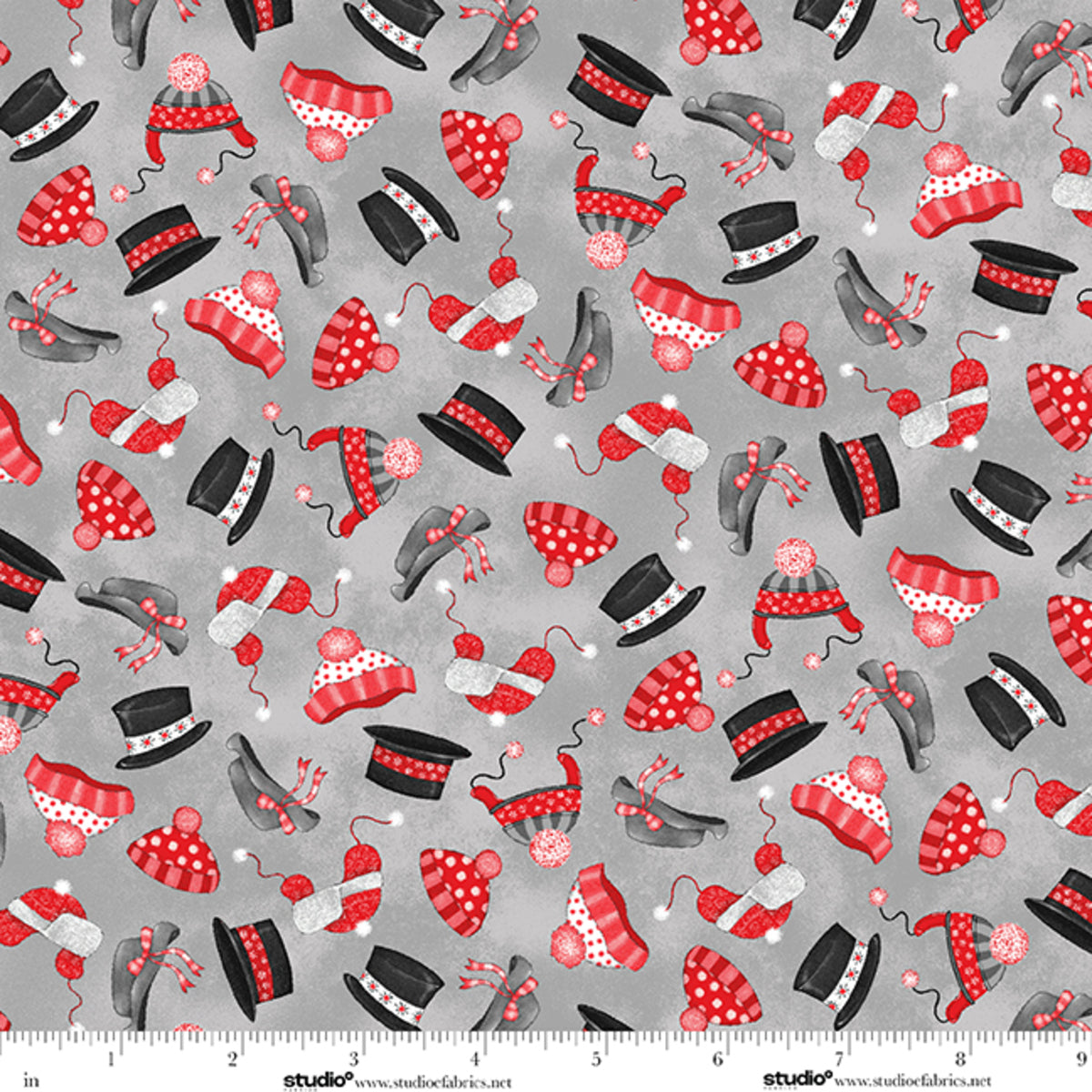 Fabric Studio E Storm Hat Toss The Cool Club by the Quarter Yard 9333-93