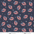Fabric Studio E Midnight Marilyn's Kiss in Minky Stars & Stripes by the Quarter Yard 9375MK-74