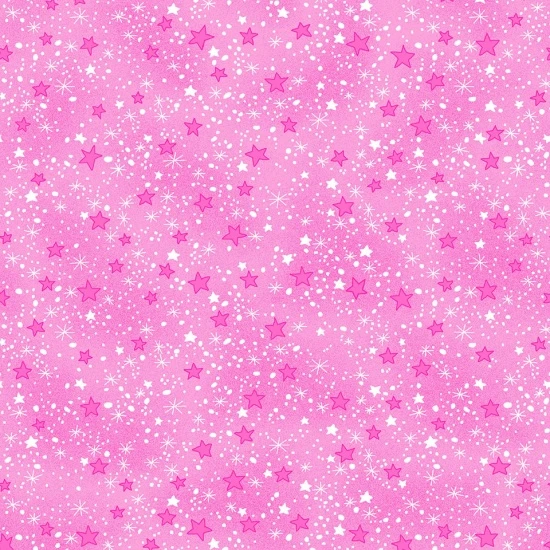 Fabric A.E. Nathan Pink Mini Stars Comfy Flannel Prints by the Quarter Yard 9831-22
