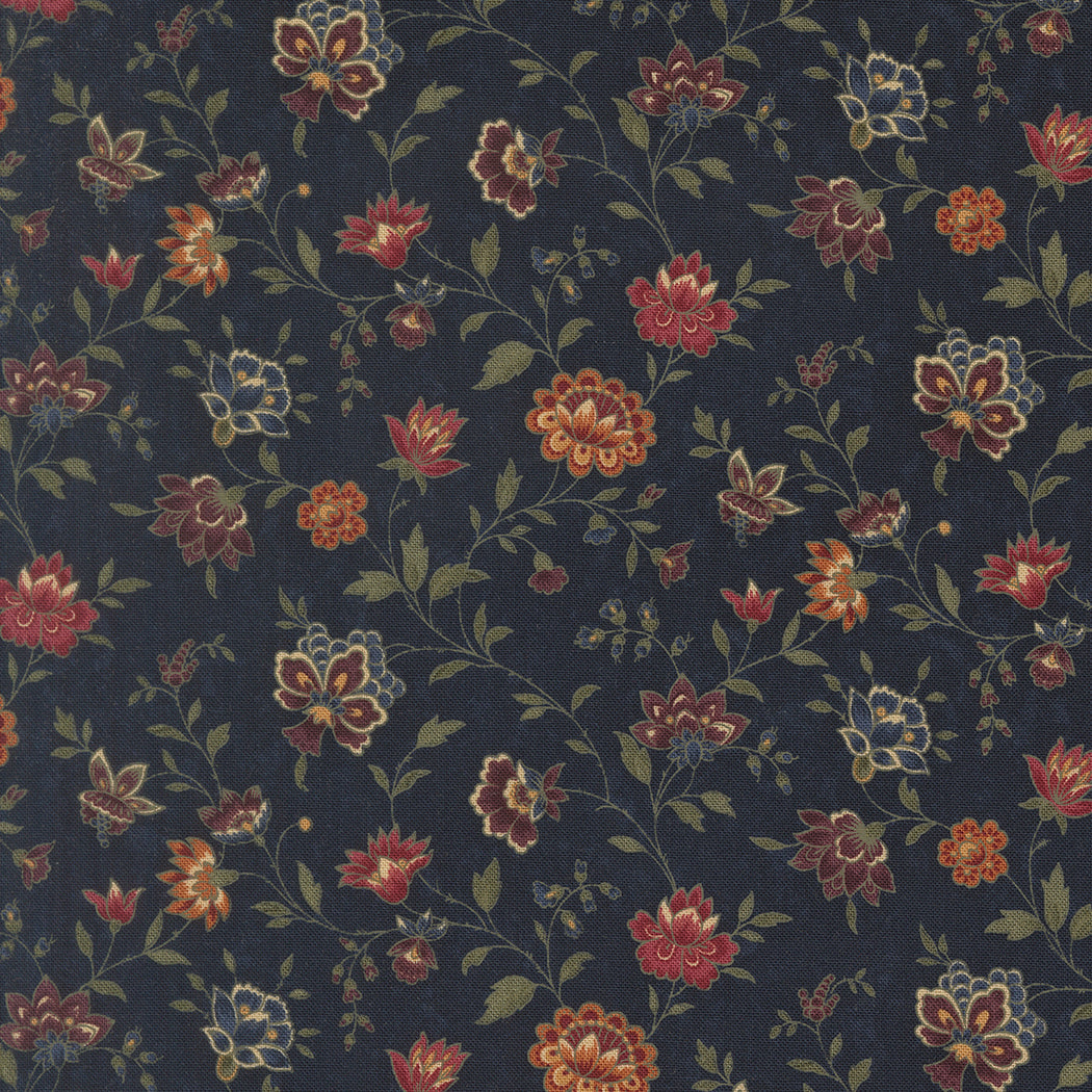 Fabric Moda Bluebell Prairie Flowers Honeysuckle Farm by the Quarter Yard 9850-14