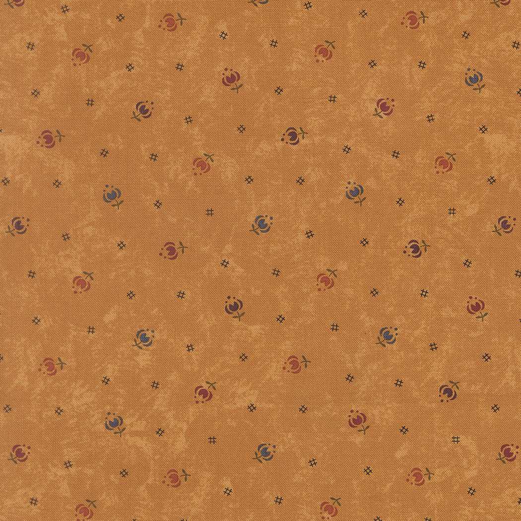 Fabric Moda Goldenrod Tulips Honeysuckle Farm by the Quarter Yard 9855-12
