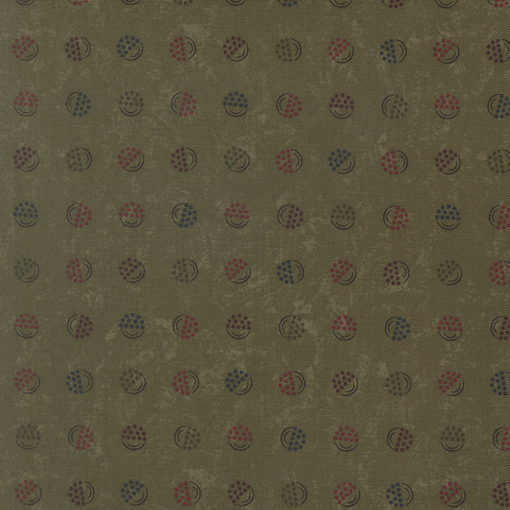 Fabric Moda Leaf Berry Bucket Honeysuckle Farm by the Quarter Yard 9856-15