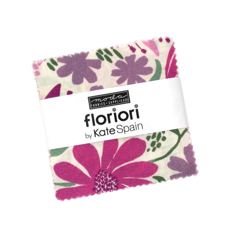 Fabric Moda Precuts Floriori 2.5" Mini Charm Pack 27350MC