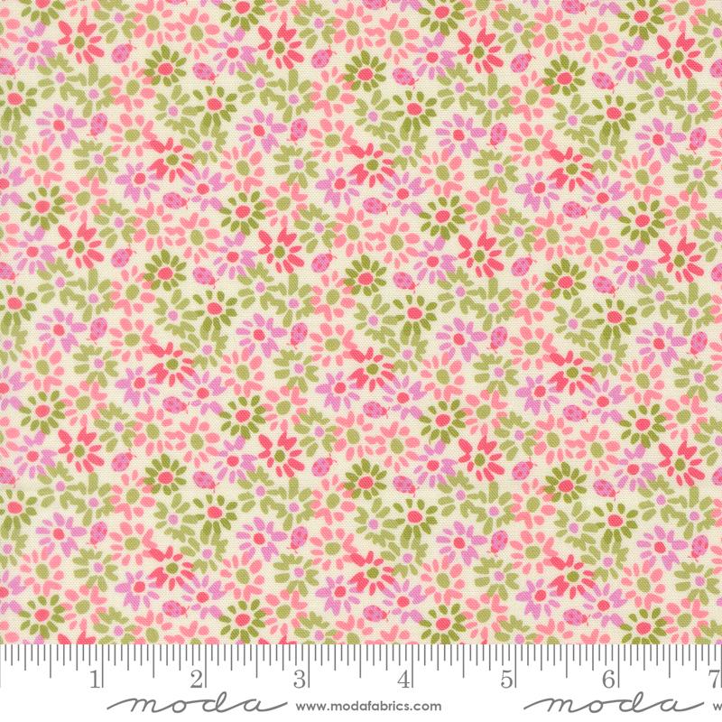 Fabric Moda Flamingo Ladybug Floriori by the Quarter Yard 27353-11