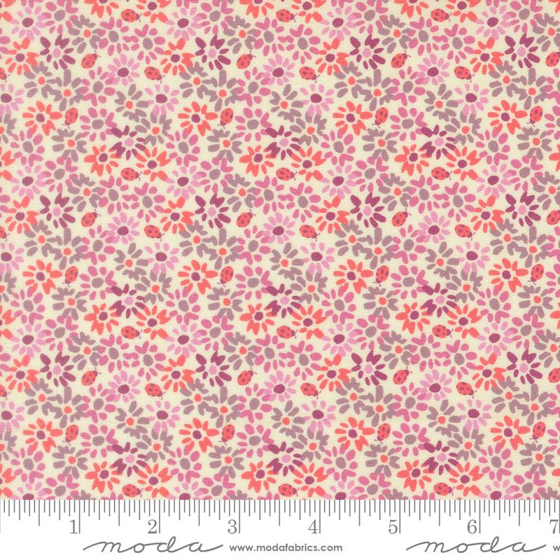 Fabric Moda Lilac Ladybug Floriori by the Quarter Yard 27353-13