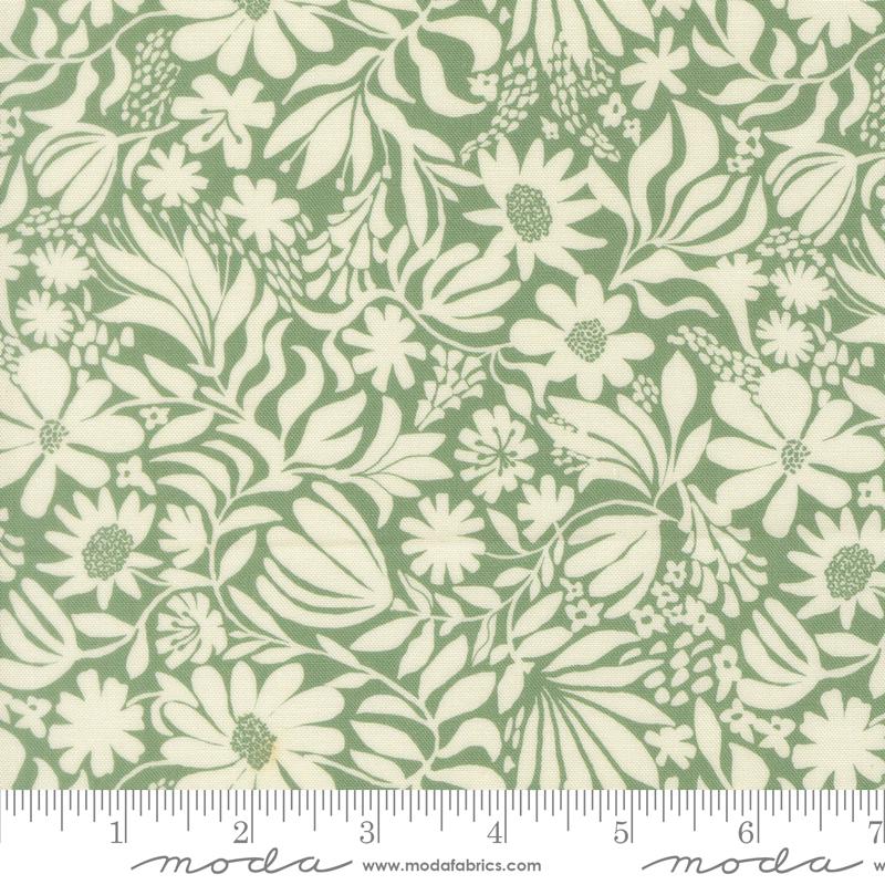 Fabric Moda Sage Botanica Floriori by the Quarter Yard 27354-15