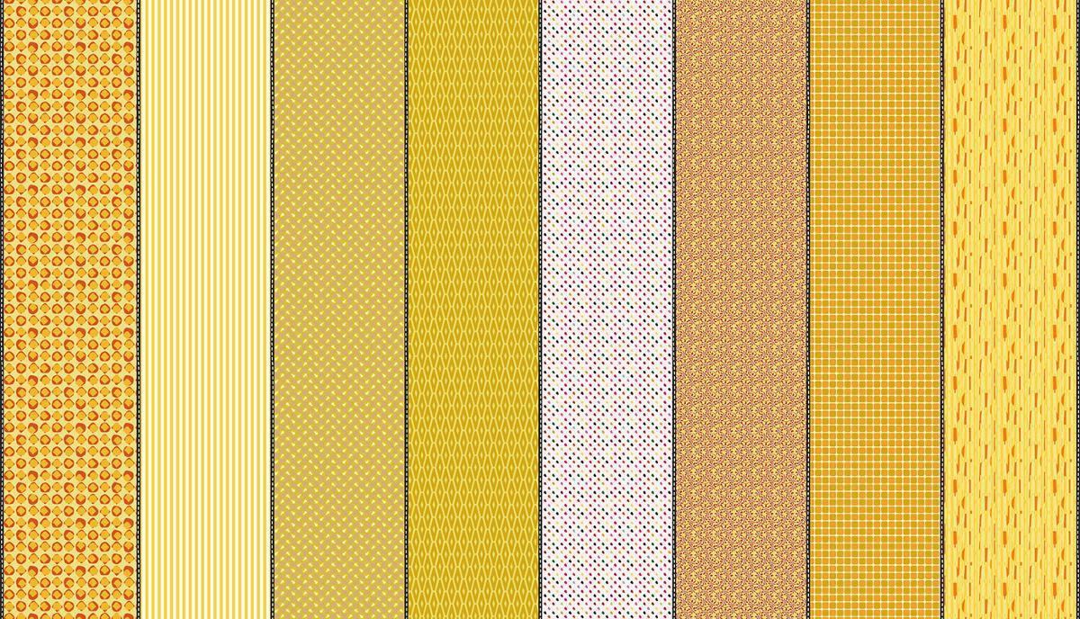 Fabric Moda Yellow Jar of Lollies Lollie Jar by the Quarter Yard 18277-11