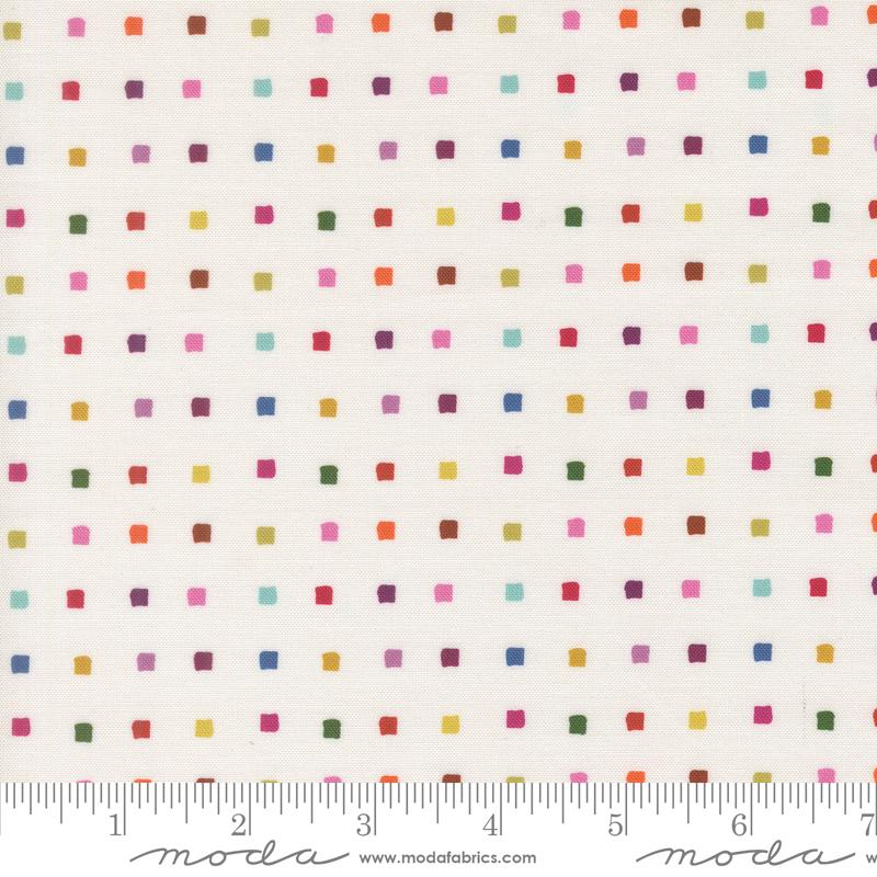 Fabric Moda Multi Fairs Square Bonbon Jar by the Quarter Yard 18278-11