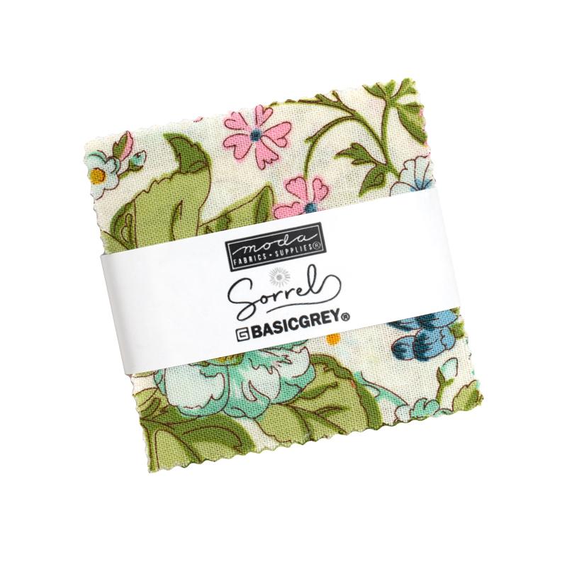 Fabric Moda Precuts Sorrel 2.5" Mini Charm Pack 30790MC