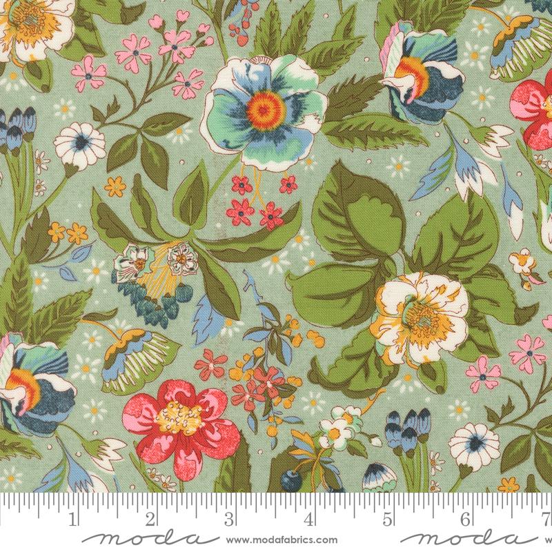 Fabric Moda Aqua Islay Sorrel by the Quarter Yard 30790-18