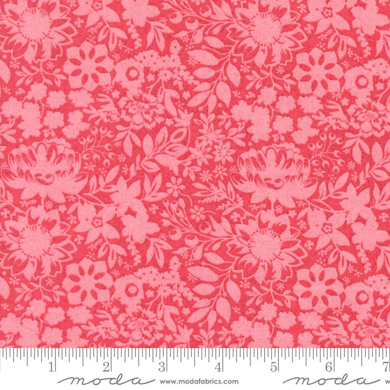 Fabric Moda Paradise Pink Fen Sorrel by the Quarter Yard 30792-19