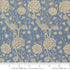 Fabric Moda Cornflower Morris Tulips Larkspur and Linen by the Quarter Yard 35450-26