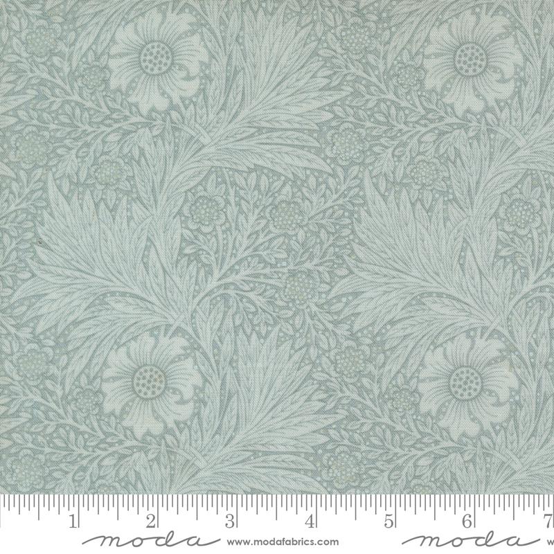 Fabric Moda Sky Morris Marigolds Larkspur and Linen by the Quarter Yard 35451-24